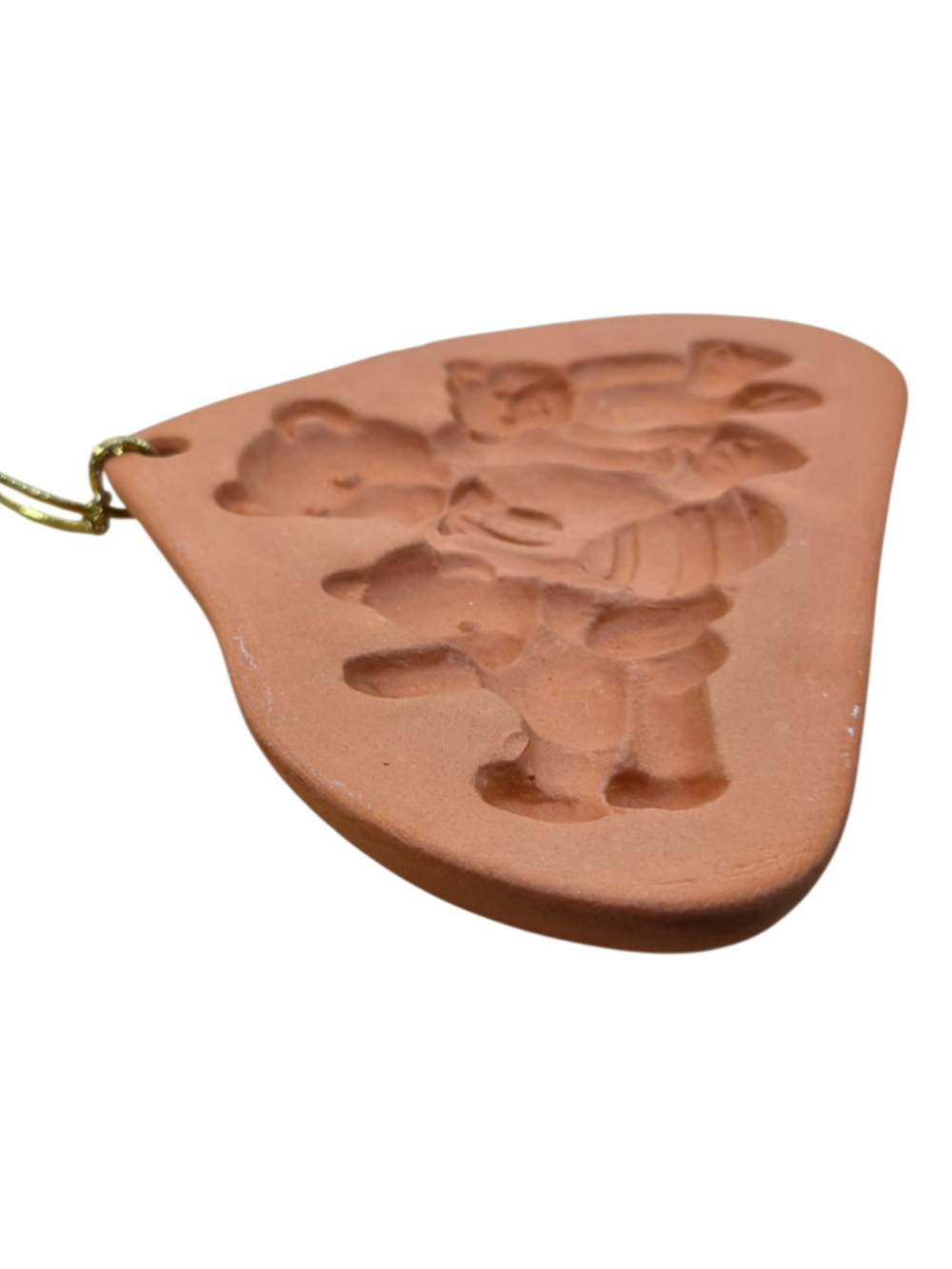 Brown Bag Cookie Art Hill Design Vintage Teddy Bear Family Stoneware Cookie Mold - Picture 5 of 5